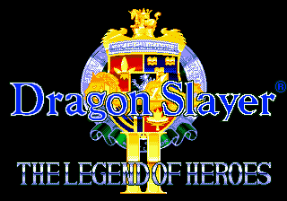 Dragon Slayer - Eiyuu Densetsu II (Japan) Title Screen